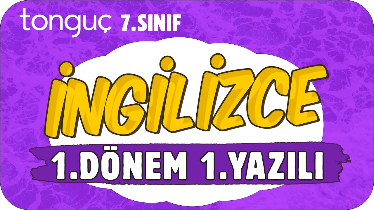 7.Sınıf İngilizce 1.Dönem 1.Yazılıya Hazırlık 📑 #7ING1D1Y  #2026