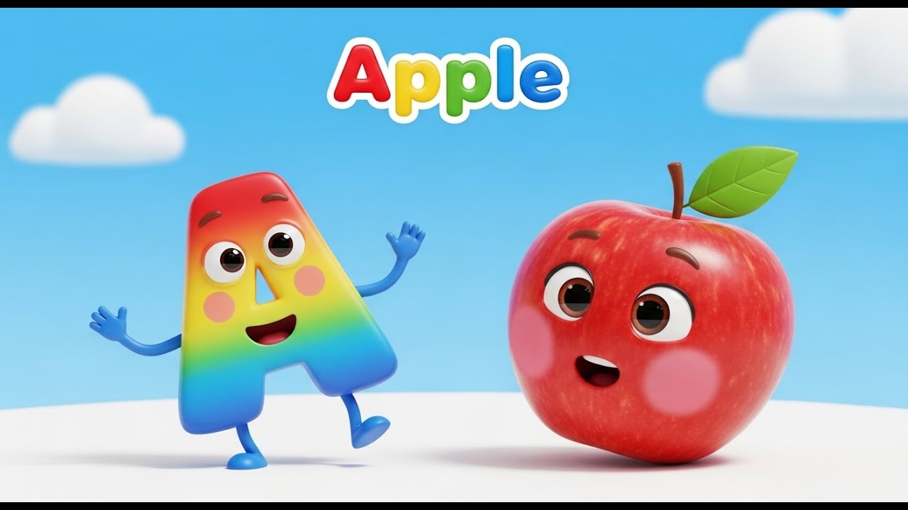 ABC   A to Z | 3D Alphabet Animation for Kids