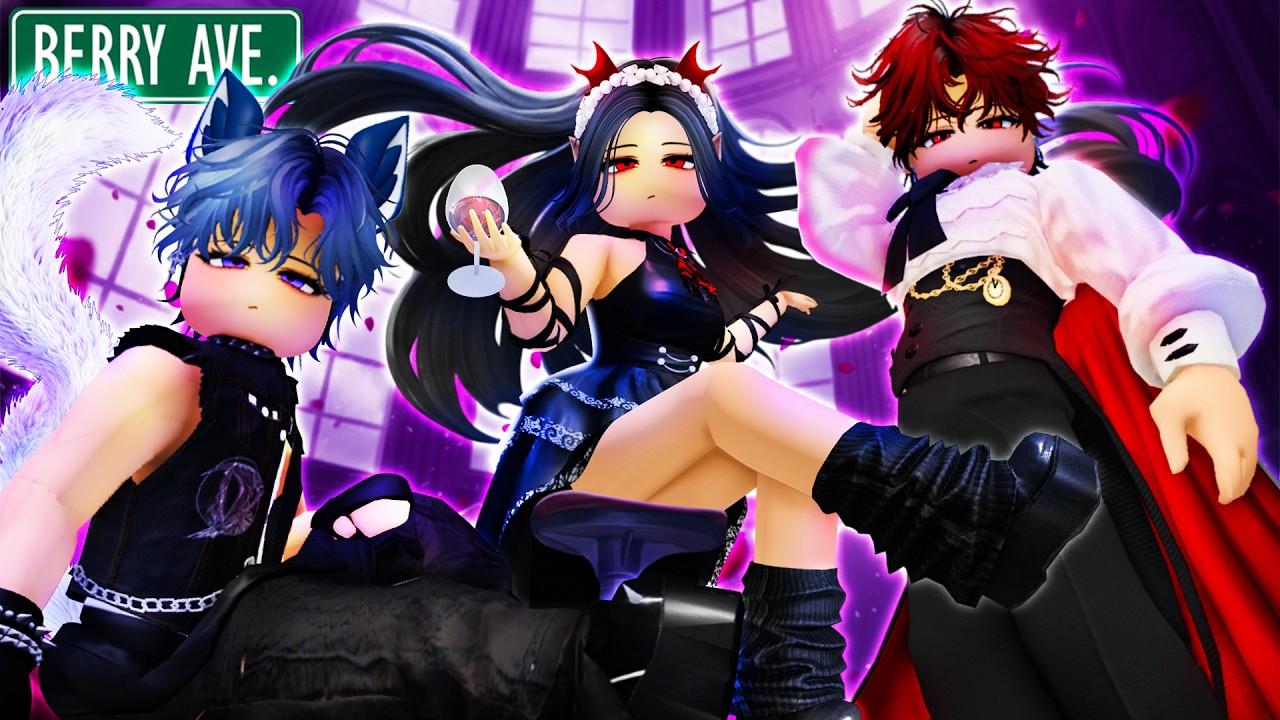 The ONLY Human in a VAMPIRE World! 🩸 Falling in love with a Hot Vampire PART 2! (Berry Avenue Story)