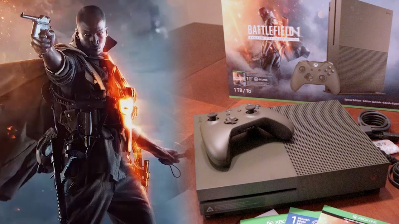 Battlefield 1 Xbox One S Special Edition Bundle Unboxing!
