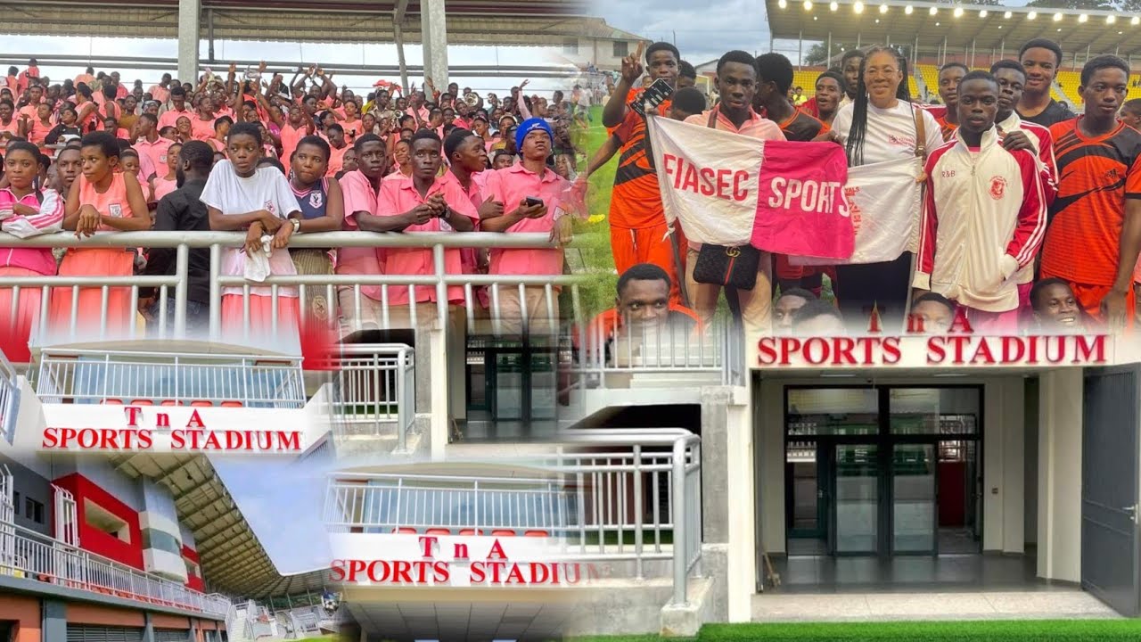 Newly built ultra-modern TNA sports stadium in Tarkwa
