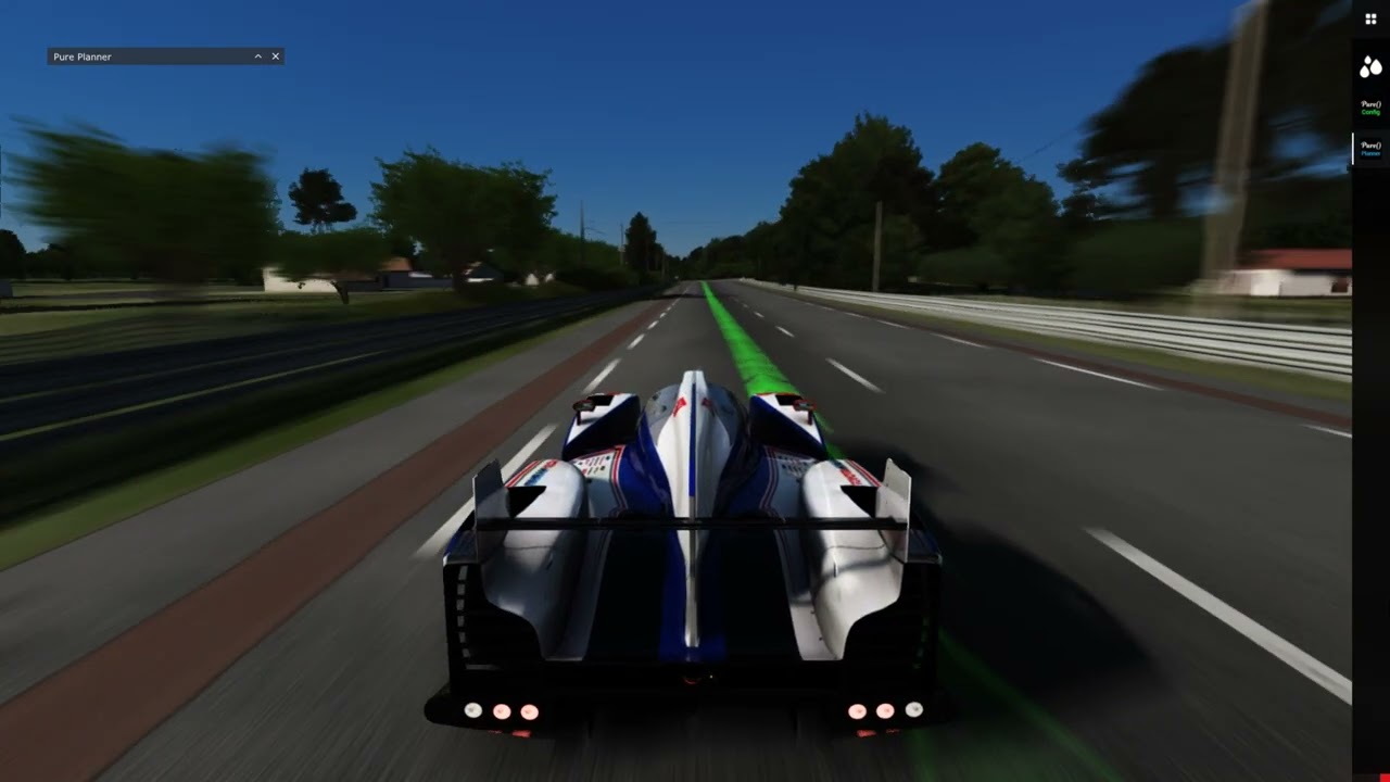 Assetto Corsa TOYOTA TS030 HYBRID practica en el circuito de LA SARTHE (gameplay no comentado)