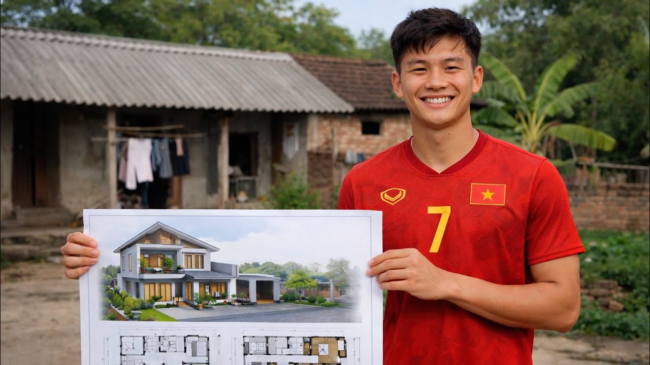 Lộ Bản Thiết Kế Ngôi Nhà Đình Bắc Tuyển Thủ U23 Việt Nam Xây Tặng Bố Mẹ