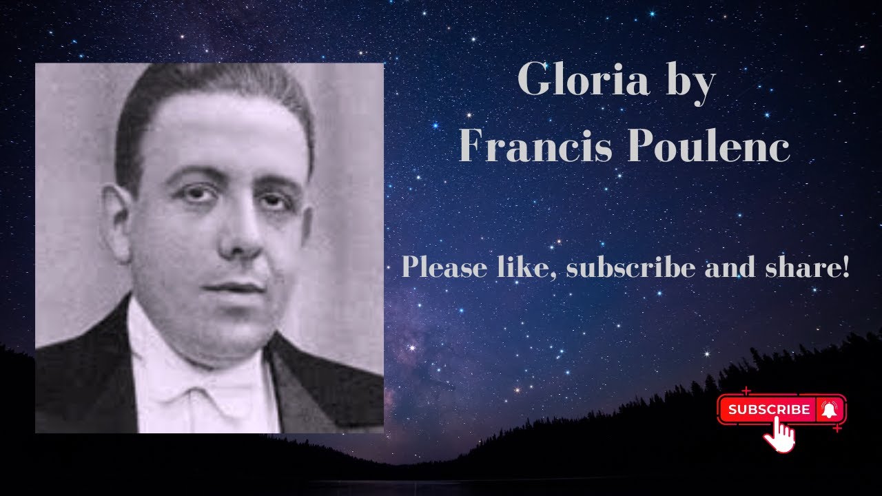Poulenc Gloria #2 Laudamus Te 8 staves soprano 1
