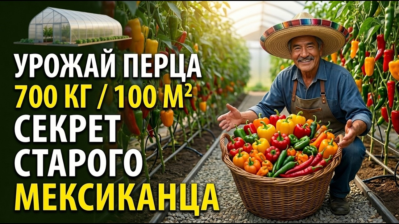 Посадите перец вот так: будете собирать урожай круглый год — секрет мексиканского фермера!