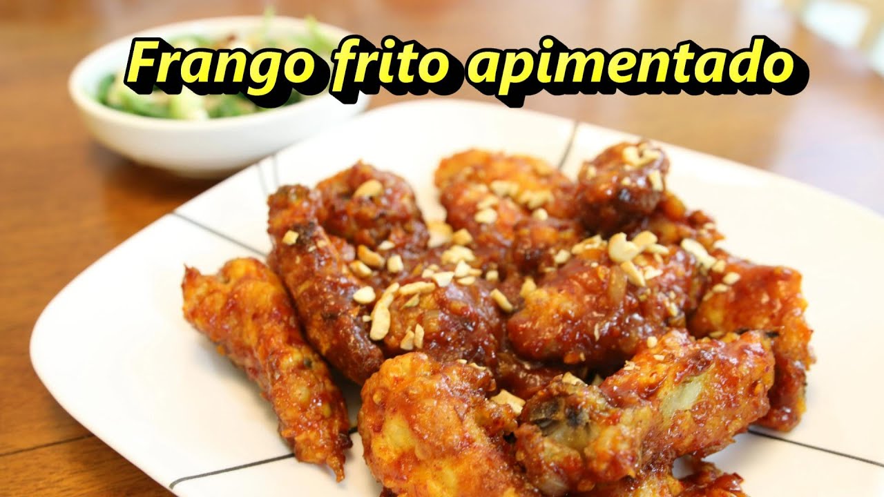 Frango frito com molho apimentado (양념치킨)