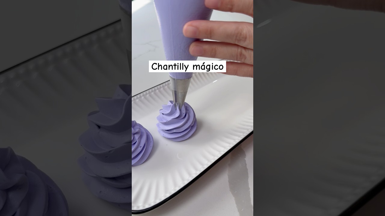 Chantilly m&aacute;gico receta #receta #chantilly #betun