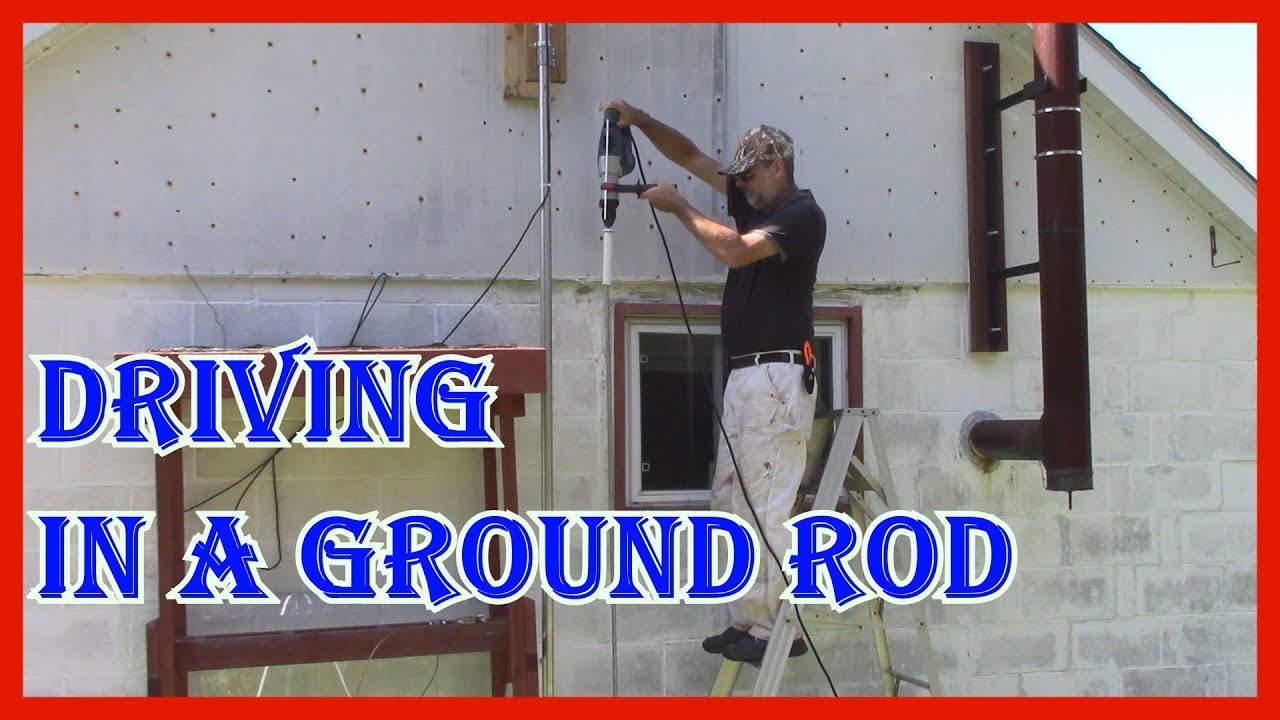HOW TO INSTALL A GROUND ROD WITH MY  BOSCH RH432VCQ 1-1/4 INCH  SDS-PLUS ROTARY HAMMER DRILL