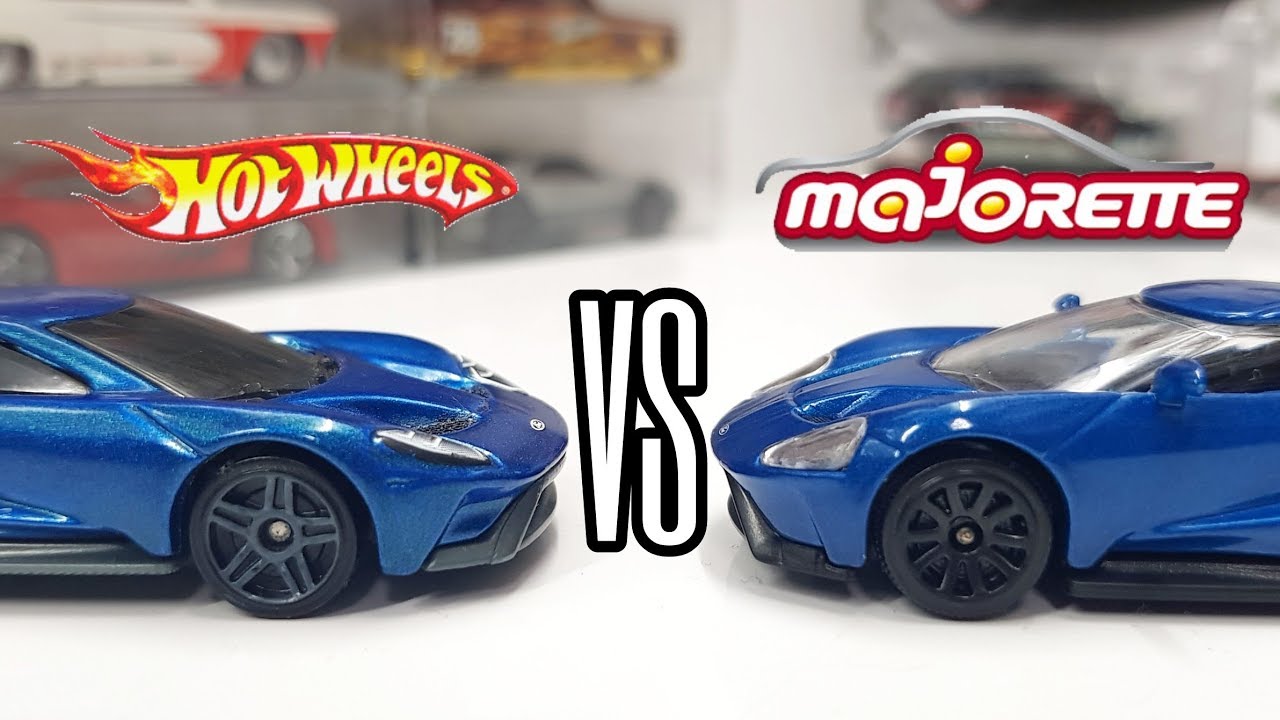 HOT WHEELS VS MAJORETTE - 2017 Ford GT Manufacturer Comparison!