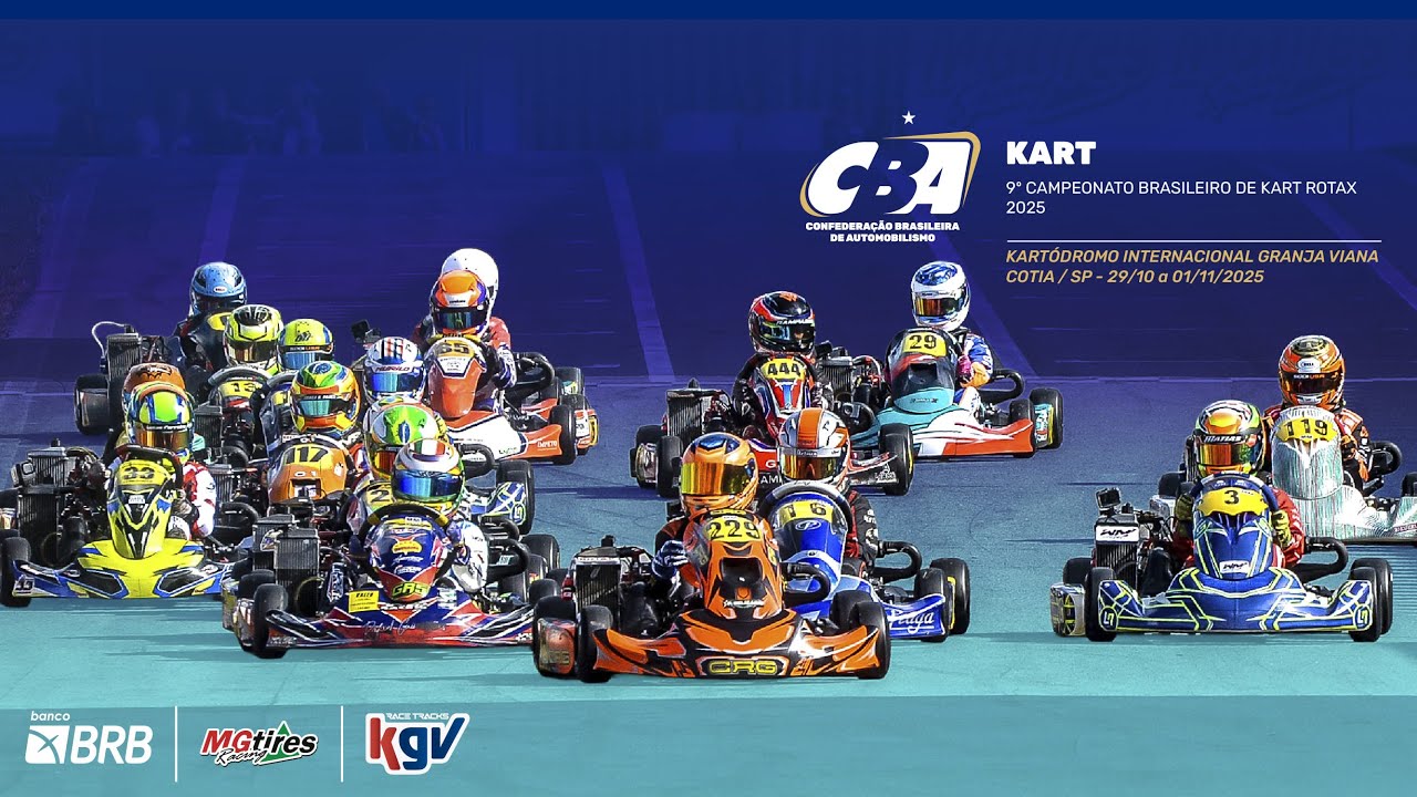 AO VIVO - 9º CAMPEONATO BRASILEIRO DE KART ROTAX - DIA 1 - 30/10/2025