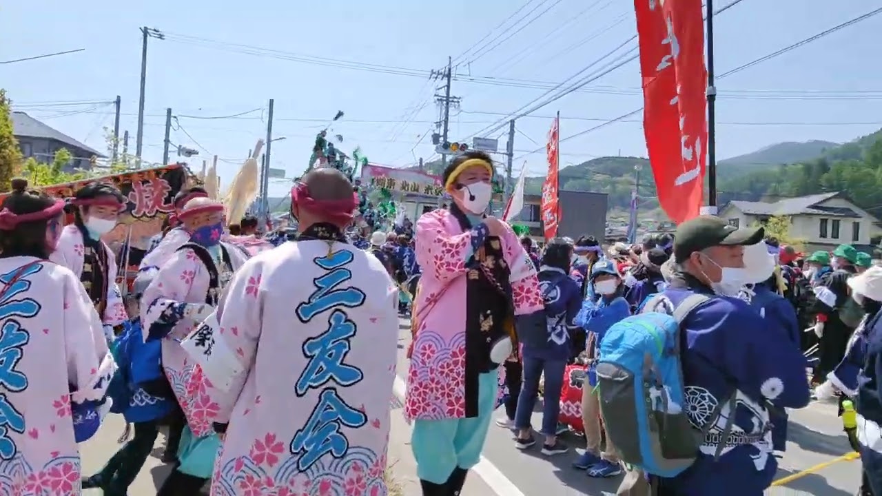 【HD高画質】令和4年 諏訪大社 御柱祭 前宮三 湖東北山米沢 三友会 ③ 2022‎年‎5‎月‎4日