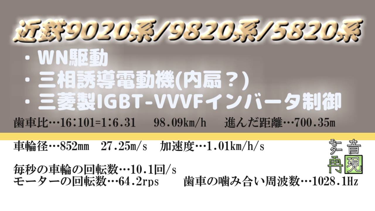《走行音再現！》近鉄9020系等(三菱)