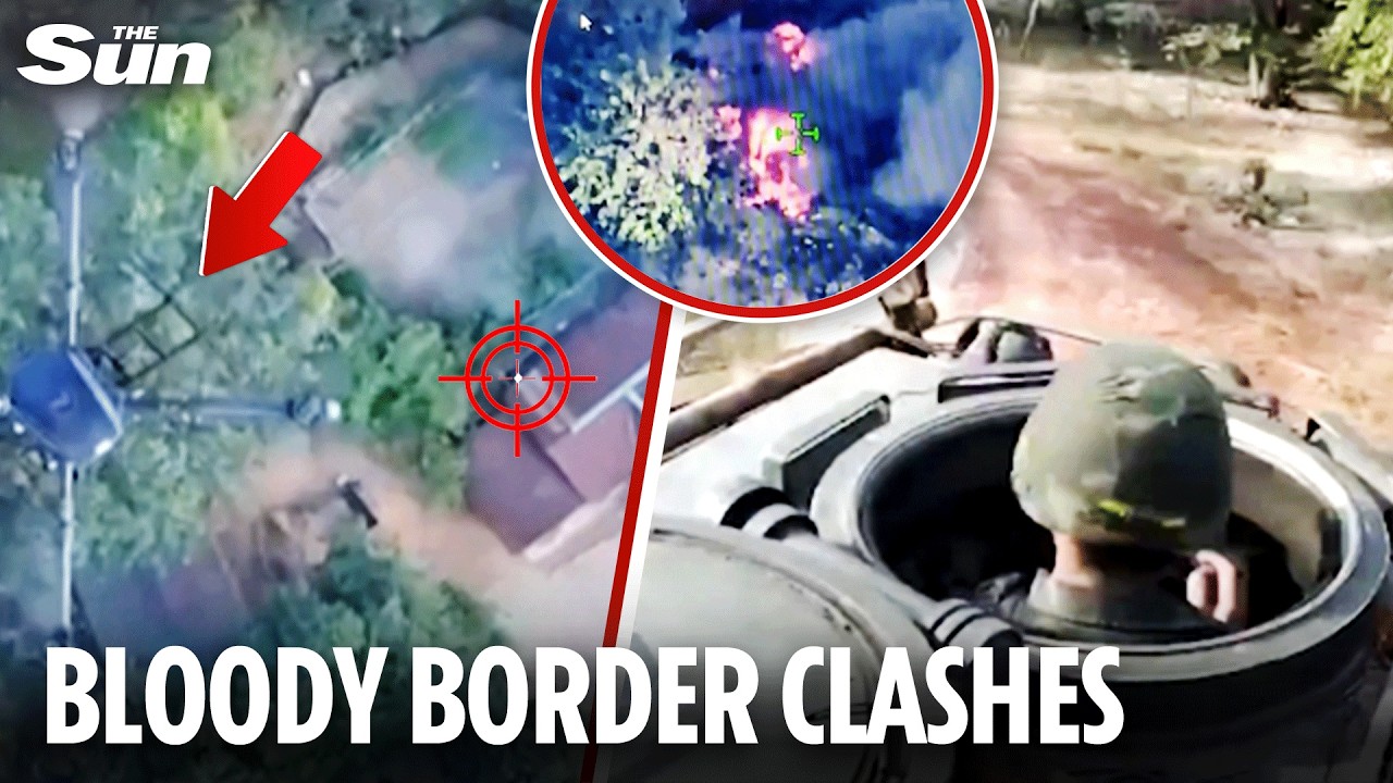 Thai army BOMBS Cambodian military base as deadly conflict reignites & Trump signals intervention