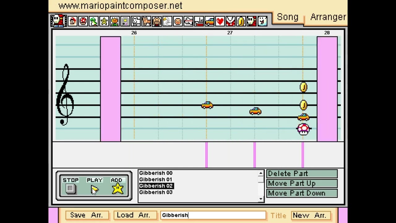[Mario Paint] COAL BONES - Gibberish!! (From BFDI: The Power of Two)