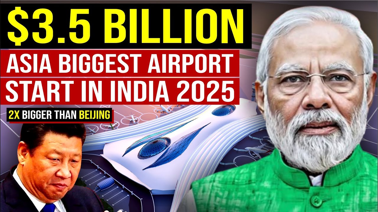 India&rsquo;s Mega $3.5 Billion Project : Asia Biggest Airport Start in 2025 | Noida Airport | Jewar | UP