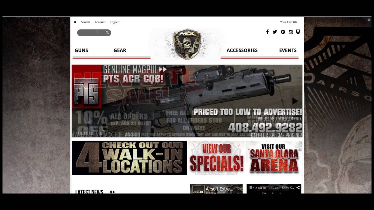 Airsoft Extreme NEW Site Tutorial