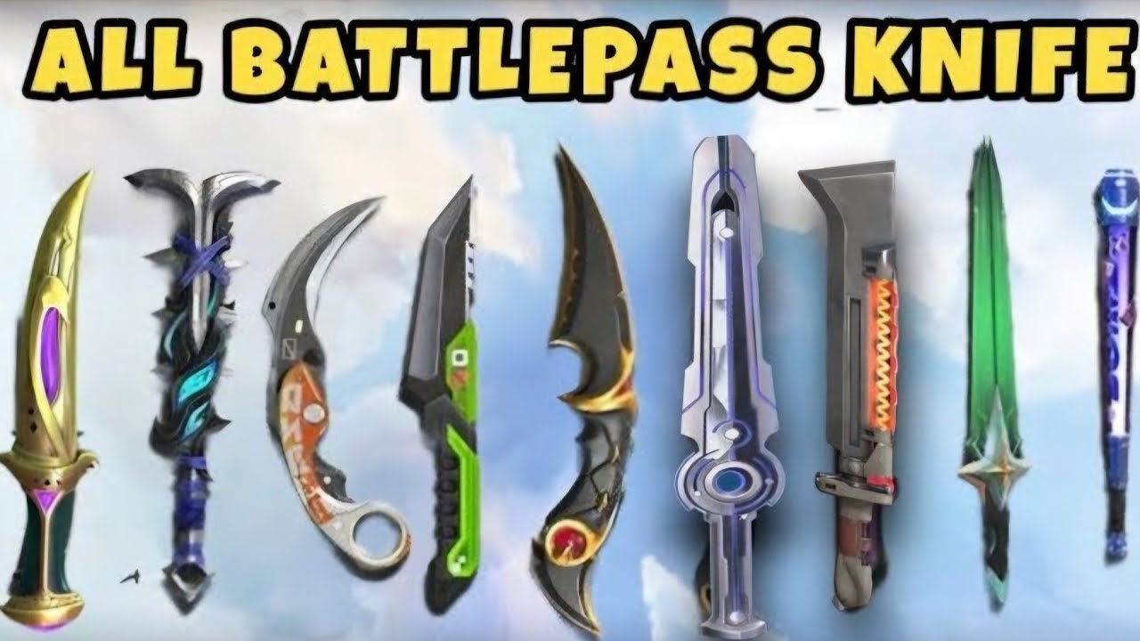 Valorant All Battlepass Knife Skins in Game  (Episode 1-Episode 10) Season 2025 Act 2