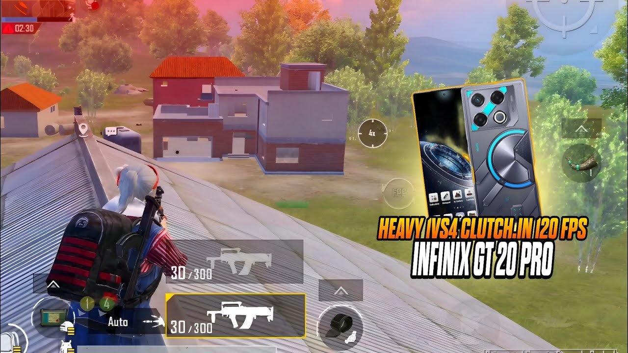 Heavy 1vs4 clutches in 120 fps device 💥 Infinx GT 20 Pro. 