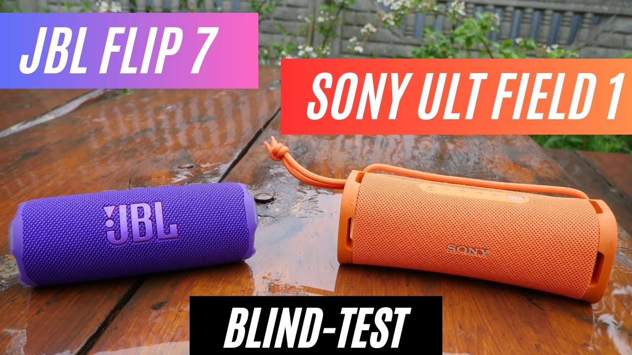 JBL Flip 7 vs Sony ULT Field 1 - blind test i por&oacute;wnanie głośnik&oacute;w