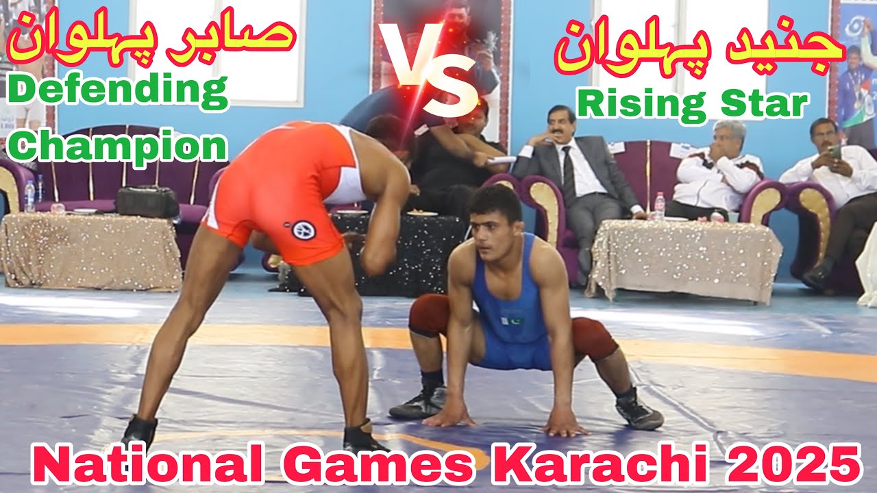Junaid khan Pehlwan Vs Sabar Pehlwan National Champion 57kg Semi-final| National Games Karachi 2025 