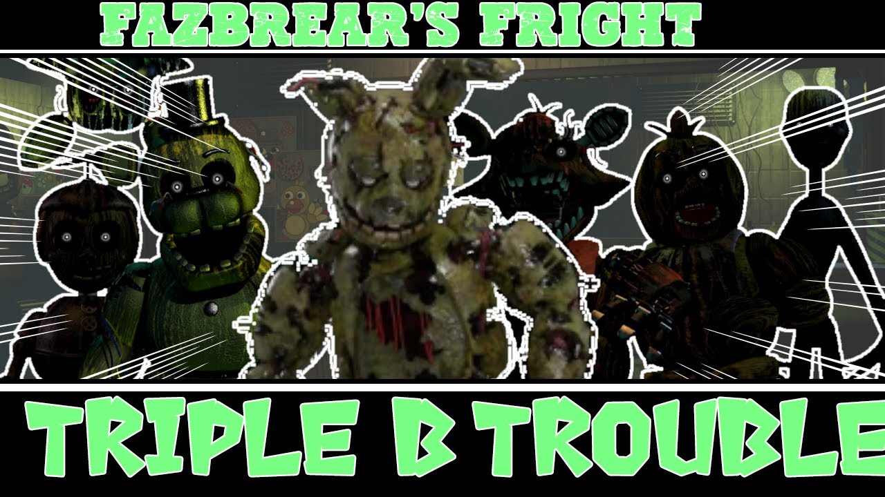 FNF Fazbear's Fright Triple B Trouble fnaf 3 Cover (+FLM)