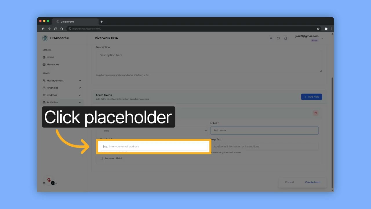 Create And Configure Custom Forms