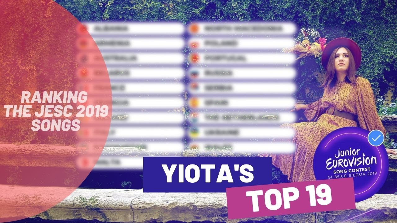 Yiota's Top 19 (Junior Eurovision 2019)