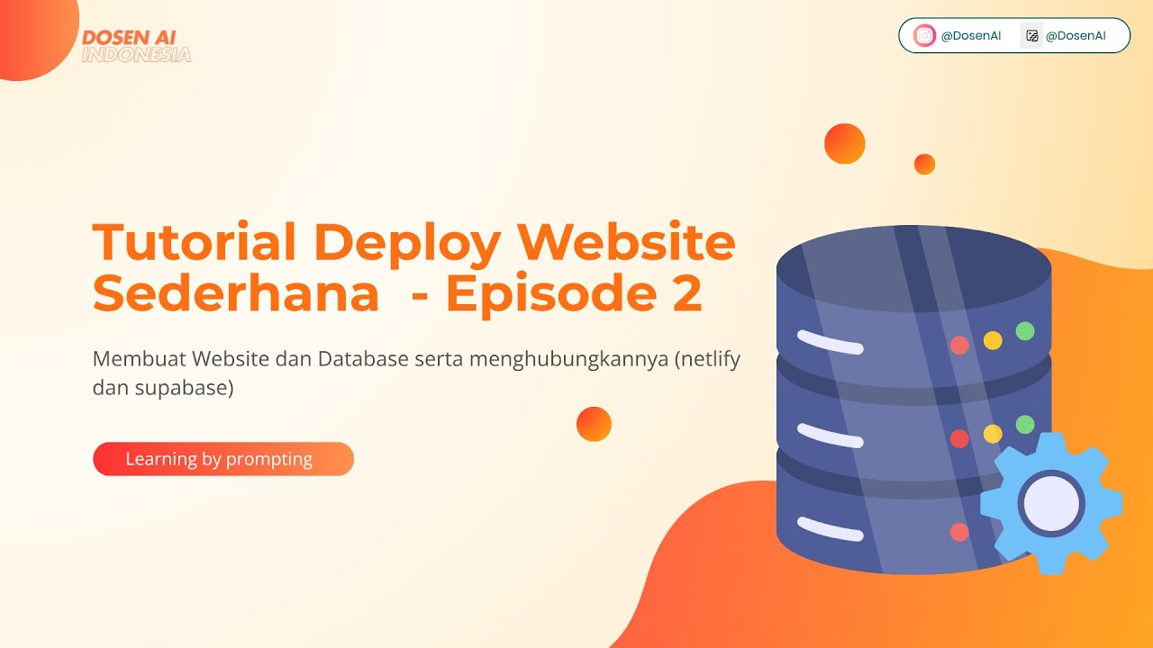 Membuat Website + Database (Netlify & Supabase) - Episode 2