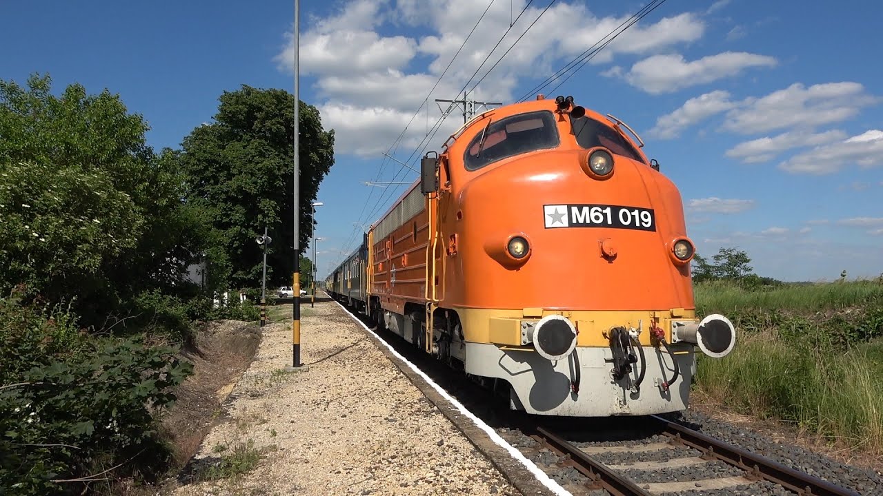 KATICA sebesvonat az M61, 019-es NOHAB-bal