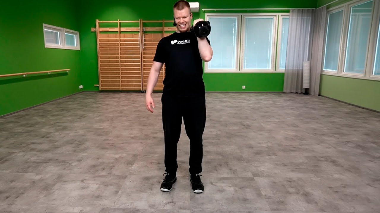 Käsitreeni kahvakuulalla (30 min)