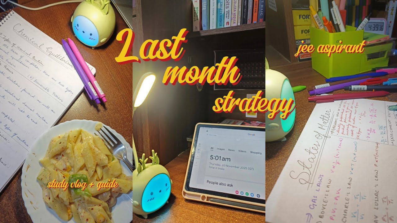 last month strategy before 2026 | Jee aspirant | study vlog ✨🎀