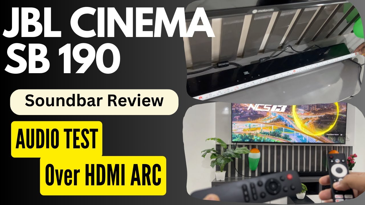 JBL Cinema SB190 AudioTest over HDMI eARC/ARC