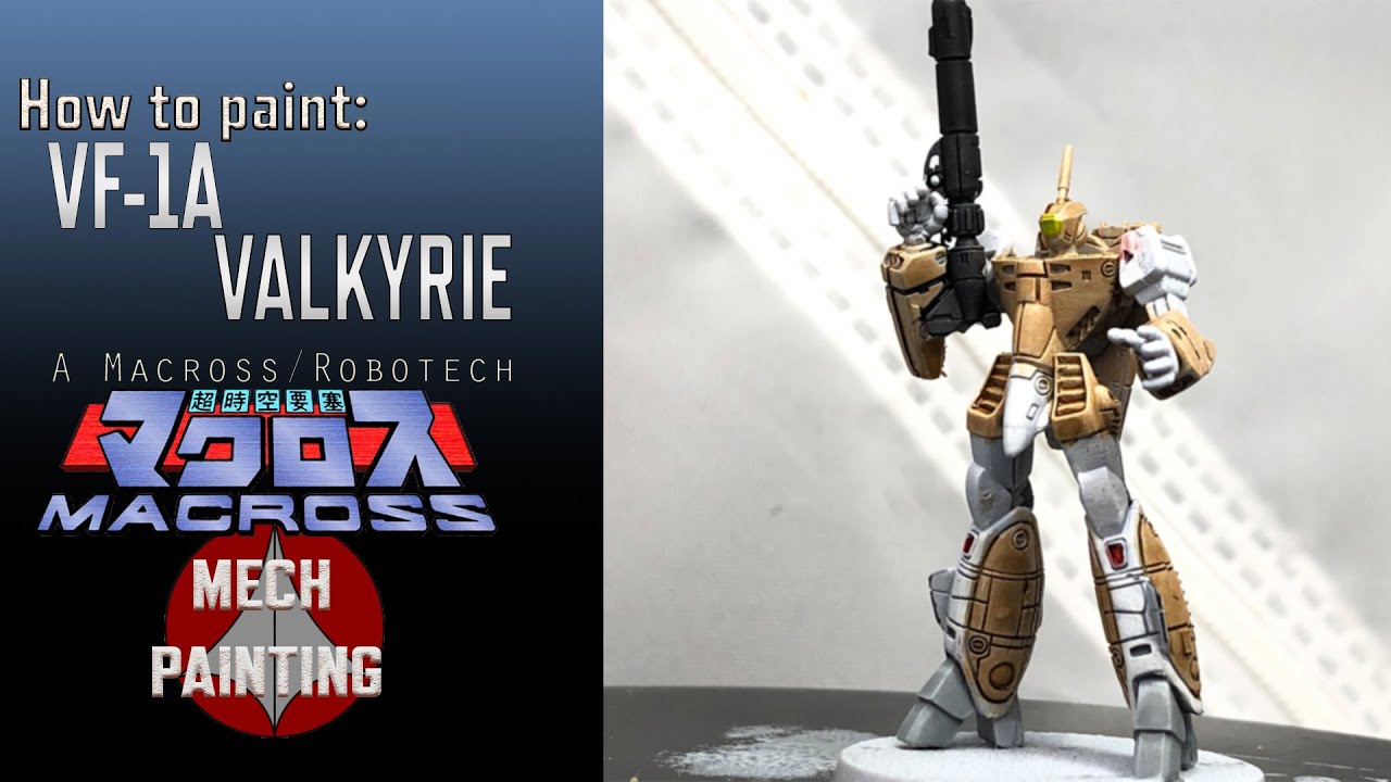How to paint: VF-1A Valkyrie // Macross/Robotech miniature painting