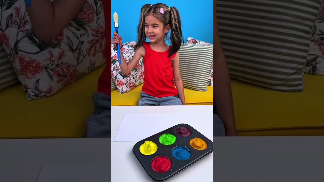✨ FOAM ART FUN &mdash; SO COLORFUL! #shorts #activity