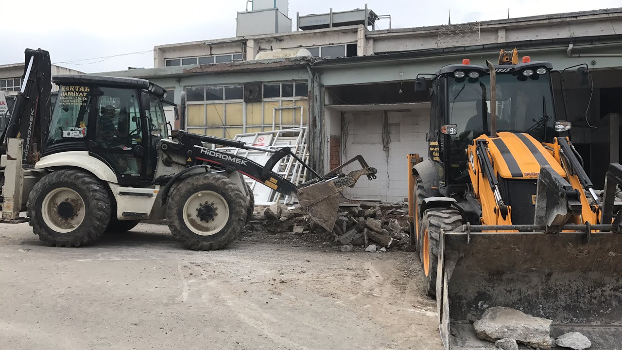 Jcb 3cx backhoe loaders vs hidromek 4cx muhteşem  çeşitli çalışmalar