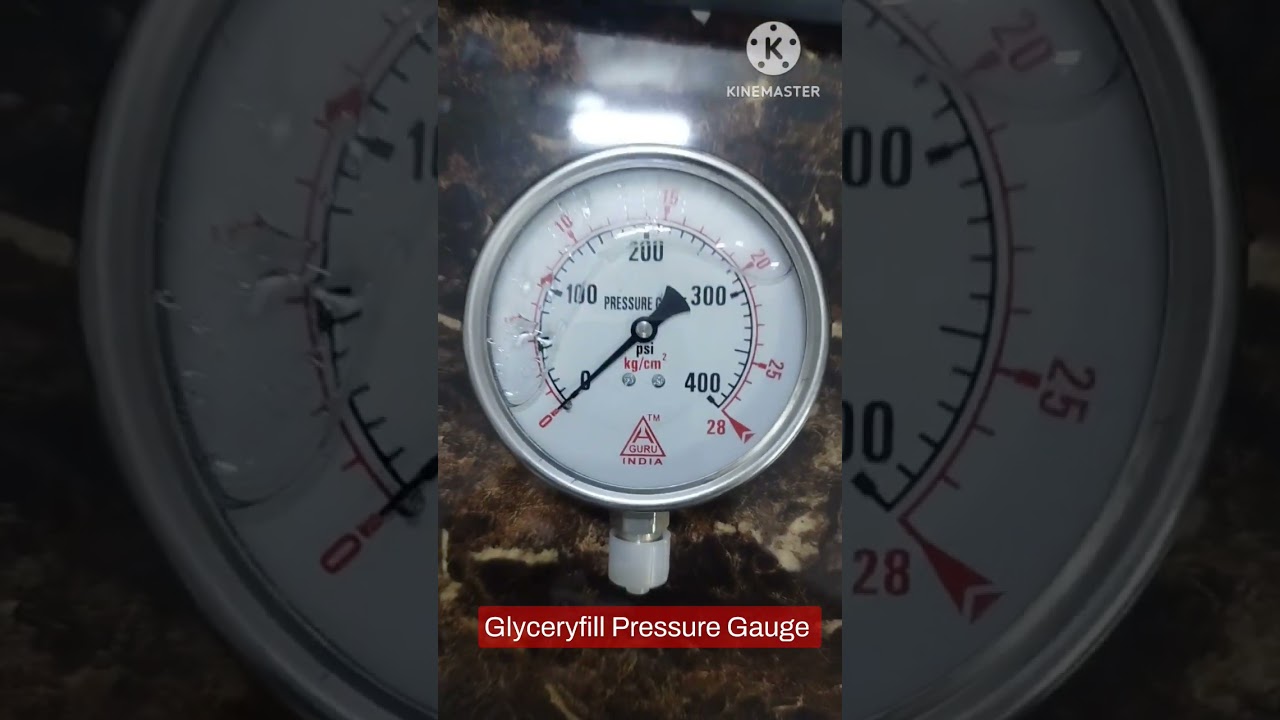 Pressure Gauge I Glycerine Fill Pressure Gauge I 4 Inches Dial/Analog Pressure Guage