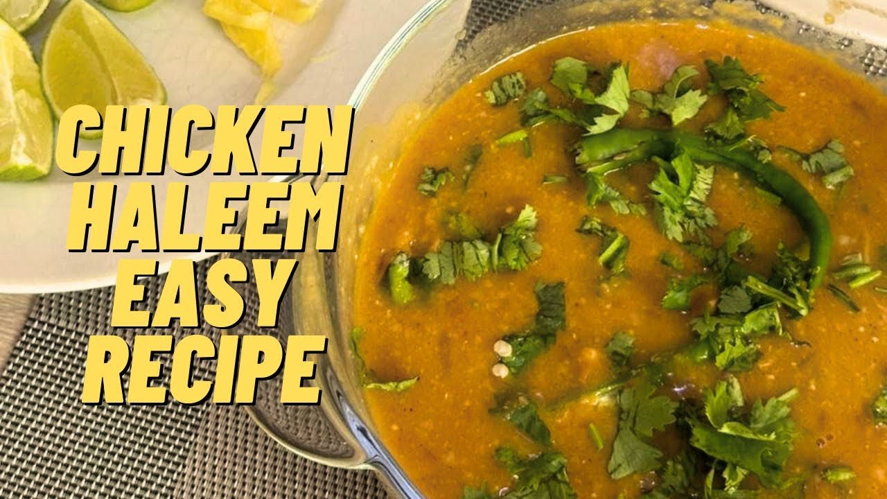 EASY PAKISTANI CHICKEN HALEEM RECIPE  | DESI PLATE