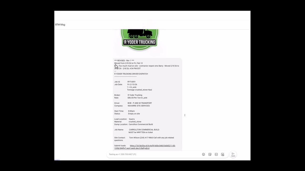 R Yoder Trucking Demo 6