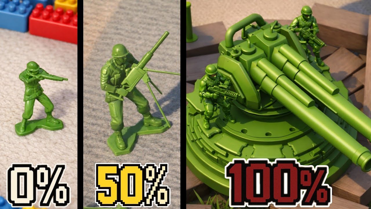 Aku Mengupgrade Tentara Mainan di Toy Shire