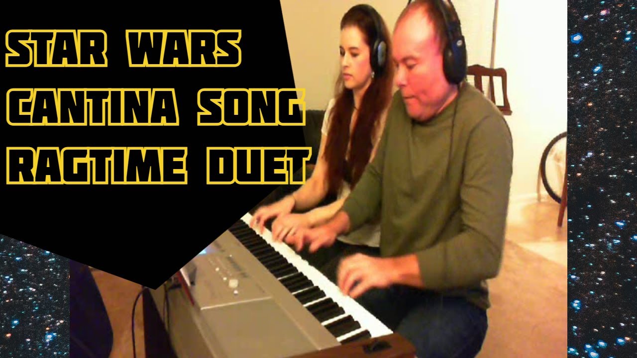 Star Wars Cantina Band Song - Ragtime Piano Duet for Four Hands