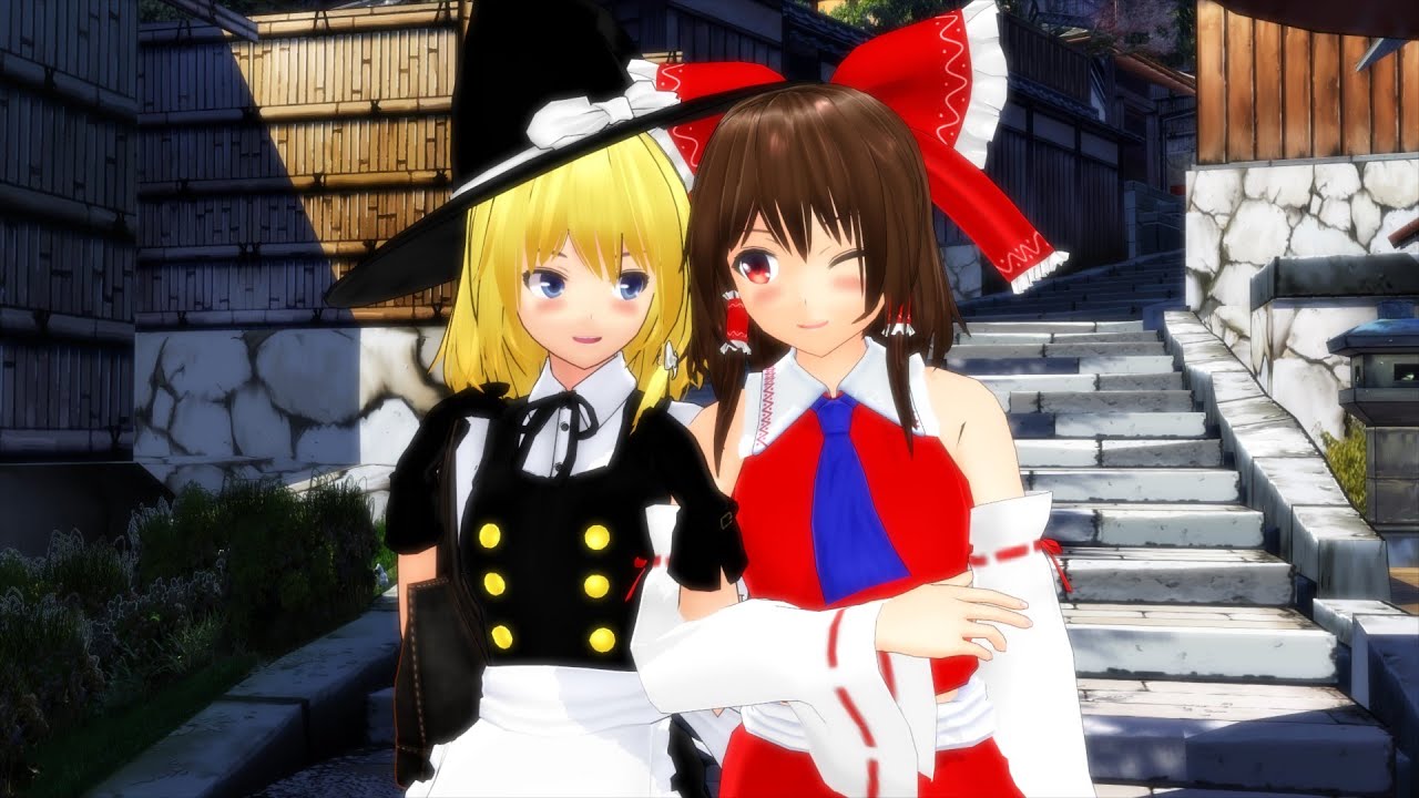 【東方ＭＭＤ紙芝居】仕事休みに霊夢とデート　＜番外編＞