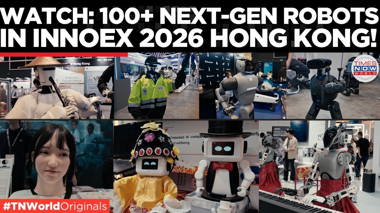 HONG KONG TECH HUB: Lifelike Humanoids and Robot Dogs Take Over HKCEC at InnoEX 2026