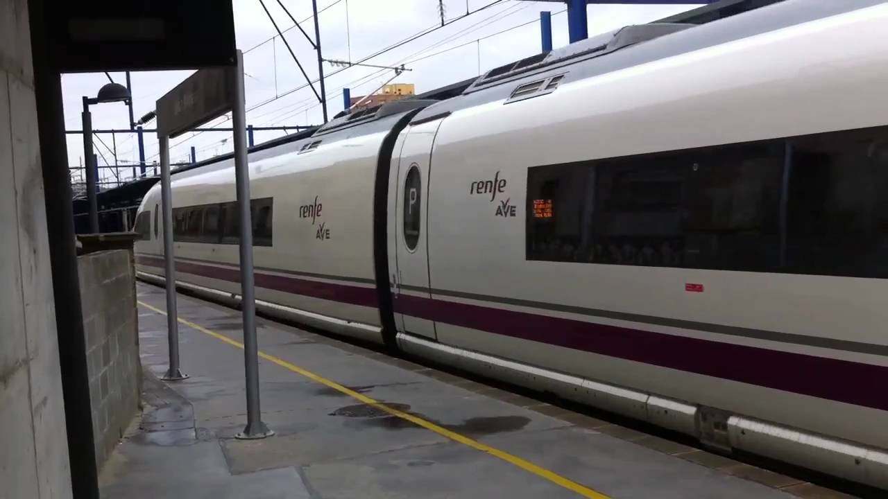 AVE Class 103 (Velaro) and Class 102 (Talgo 350) at Lleida Pirineus