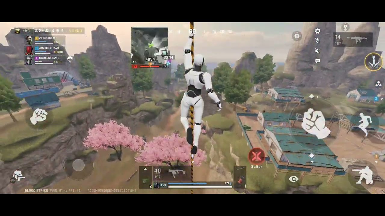 Hola gente aquí jugando una partida de blood strike intentando subir 