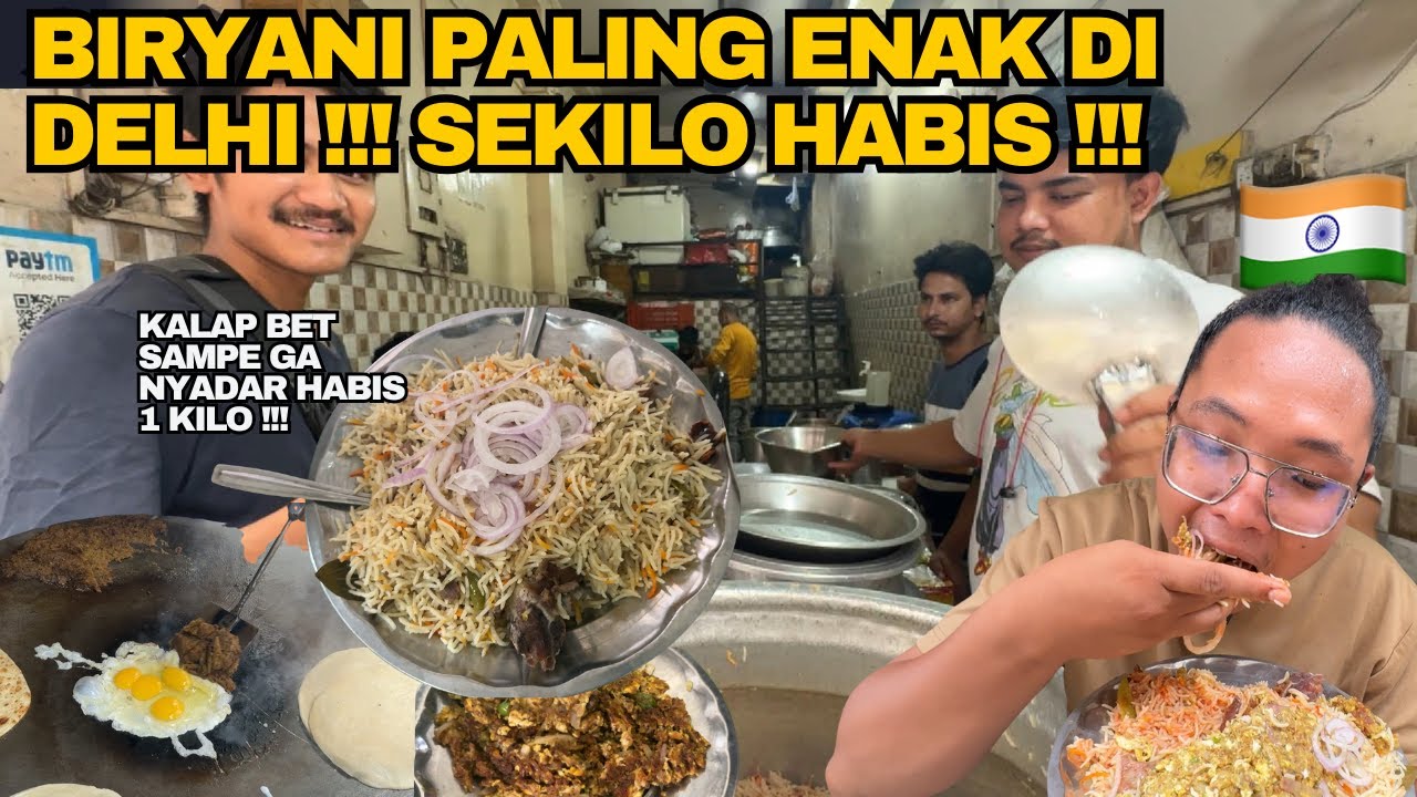 HABISIN BIRYANI DAGING 1KG MELIMPAH➕TELUR OREK DADAKAN DI IBUKOTA 🇮🇳‼️IMBANG BIRYANI GEMBEL INIMAH‼️