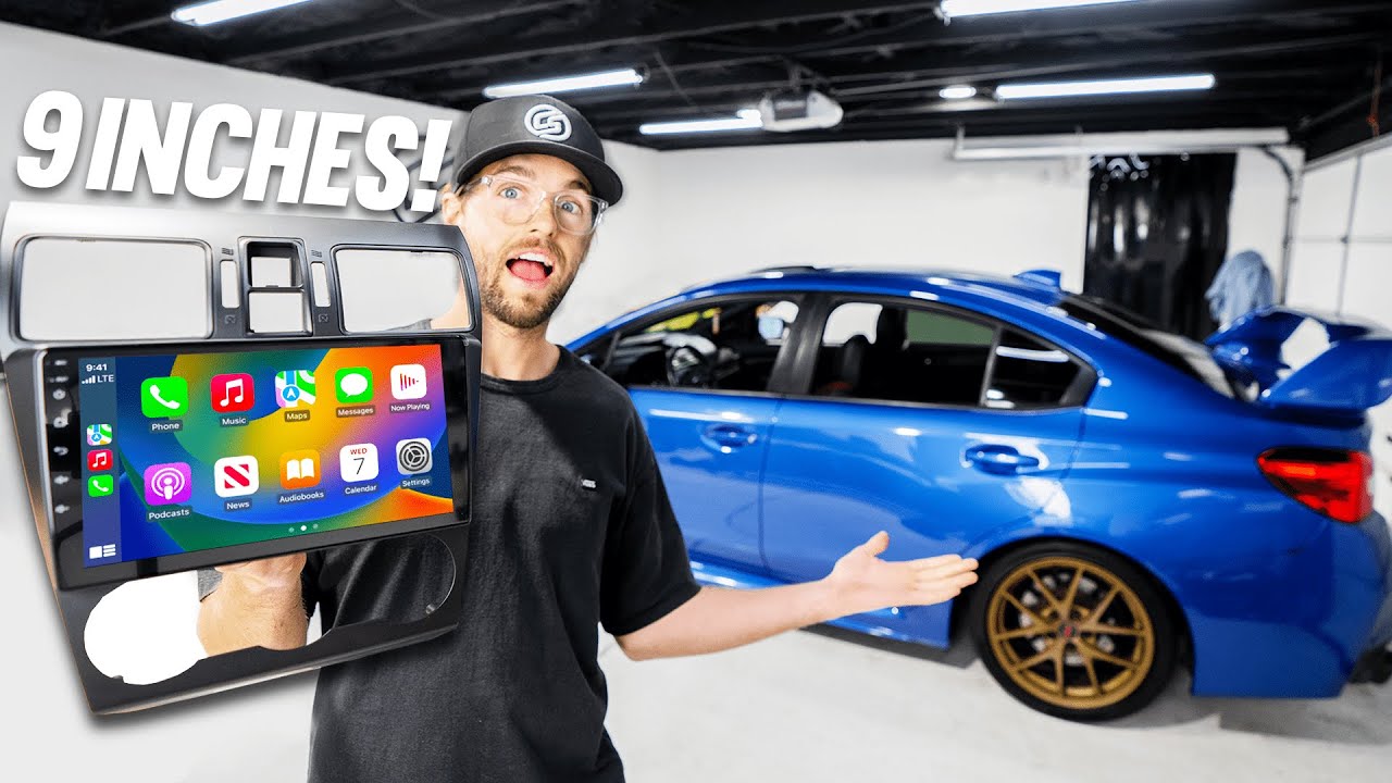 Установка ОГРОМНОГО головного устройства Apple CarPlay! (Subaru WRX STi/Impreza/Forester)