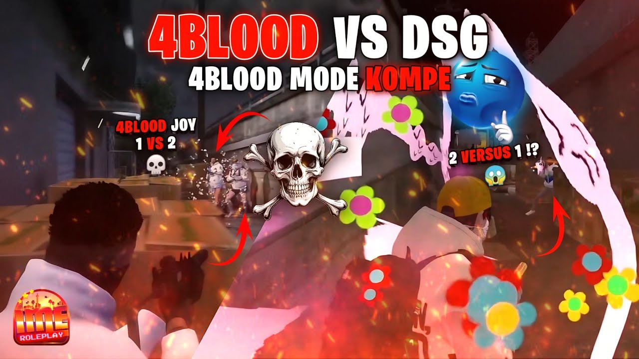 4BLOOD NGAMUK!! 🔥 MODE KOMPE VS DSG 💀 - GTA V ROLEPLAY #imeroleplay #ime