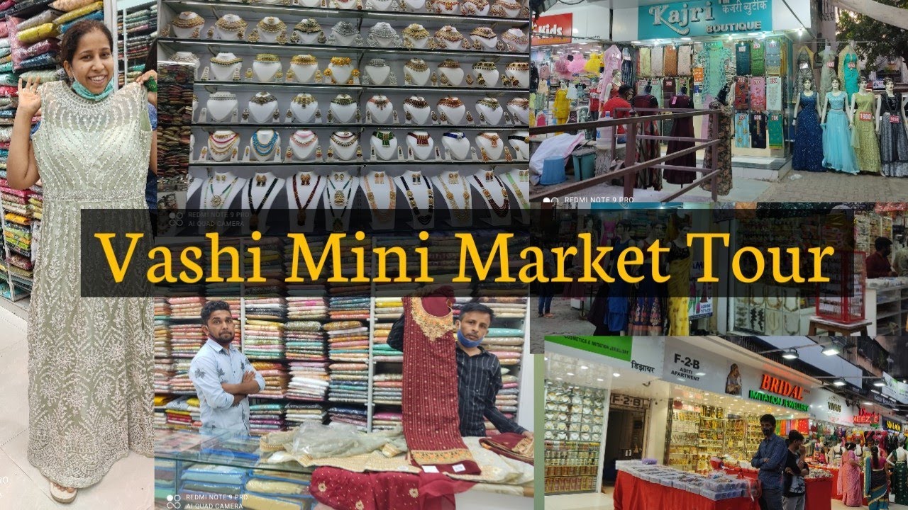 Vashi mini market tour | wedding collection | ethnic wear Only 500😱 mein gown @keralaviakonkan3820