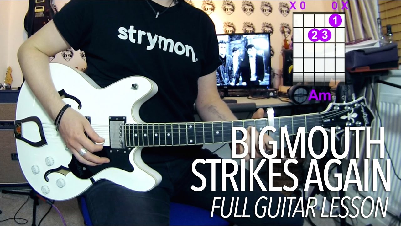 Bigmouth Strikes Again - The Smiths (Full Electric Guitar Lesson)