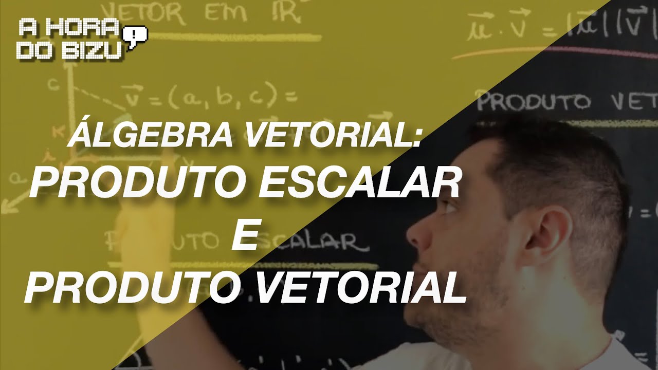 PRODUTO ESCALAR E VETORIAL - Álgebra Vetorial - A Hora do Bizu